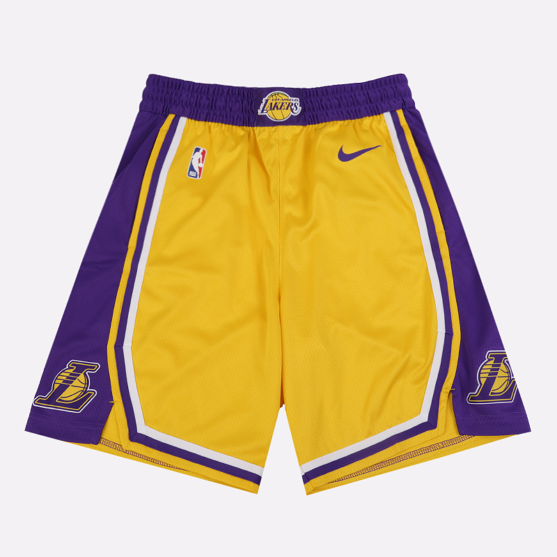 мужские желтые шорты Nike NBA Los Angeles Lakers Icon Edition Swingman AJ5617-728 - цена, описание, фото 1